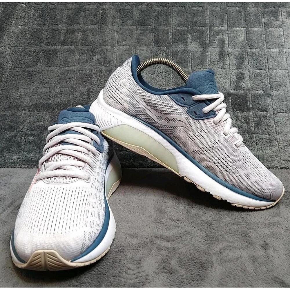 Saucony Guide 14 Women's 8 Lilac/Navy PWRRUN Athletic Training Sneaker Shoes